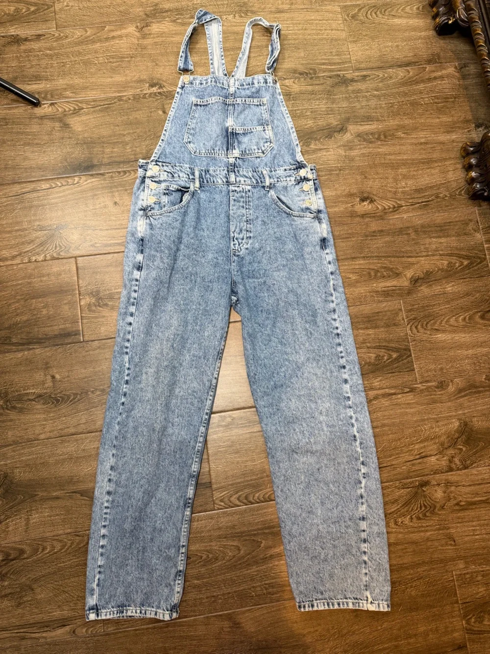 Free People We The Free Ziggy Denim Overalls Size Medium